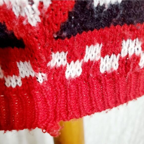 Michael Carrie High Neck "Ugly Christmas Sweater" Size M - Picture 11 of 12